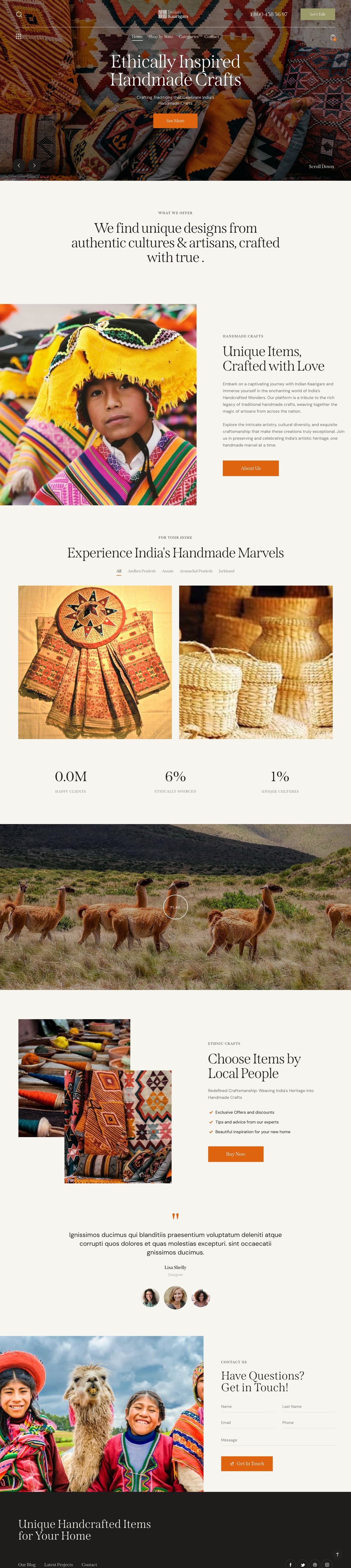 Indian Kaarigars — full homepage